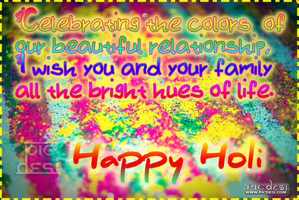 Holi Celebrating colors of relationship Holi Picture