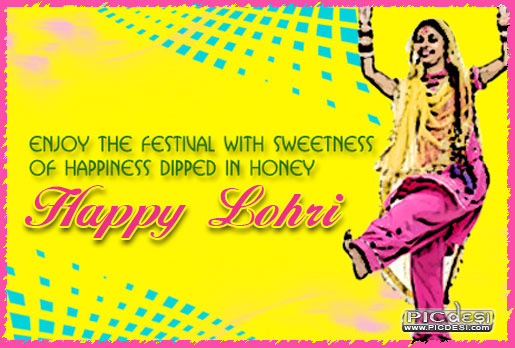 Happy Lohri Enjoy Festival with Sweetness Lohri Picture