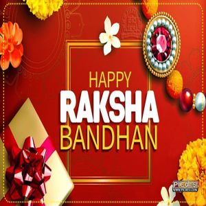 Happy Raksha Bandhan Flower Rakhi