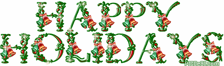 Happy Holidays Twinkling Graphic