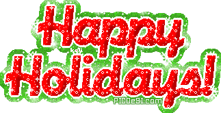 Happy Holidays Glitter Graphic