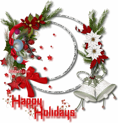 Happy Holidays Flower Decoration Happy Holidays Picture