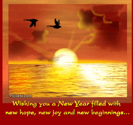Wishing New Year & New beginnings New Year Picture