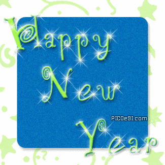 Happy New Year Twinkling Scrap New Year Picture